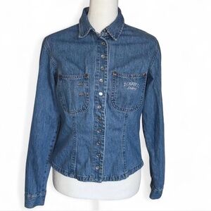 Z. Cavaricci vintage Light Blue Denim Top
